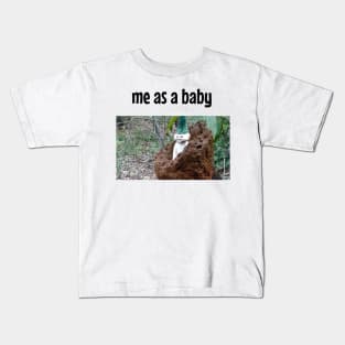 me as a baby tiktok meme t-shirt Kids T-Shirt